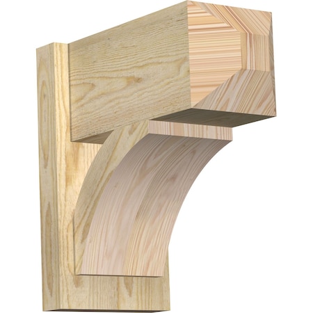 Ekena Millwork Thorton Craftsman Rough Sawn Outlooker, Douglas Fir, 8"W x 16"D x 16"H OUT08X16X16THR04RDF